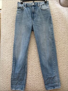 Mango Light Blue Denim Mom Jeans